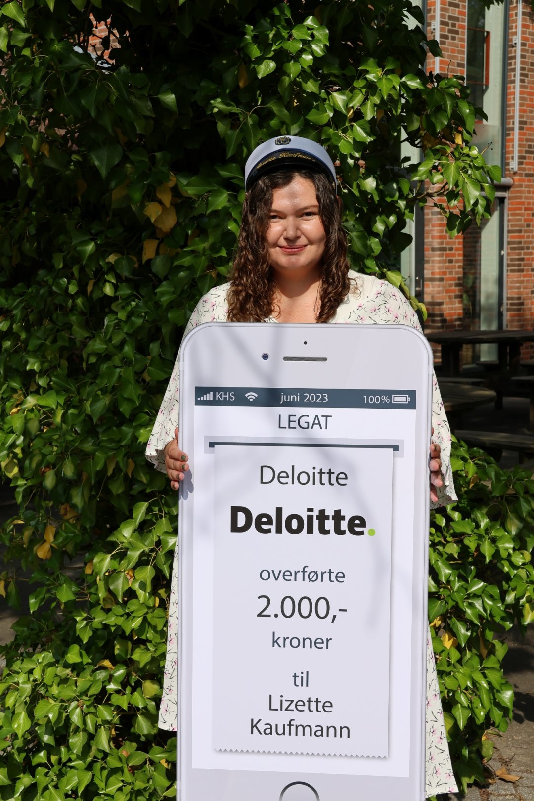 Lizette fik legat af Deloitte